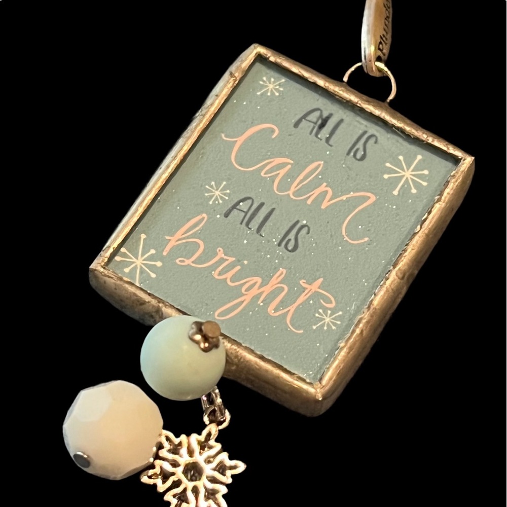 Plunder Pendant w/Beads & snowflake charm